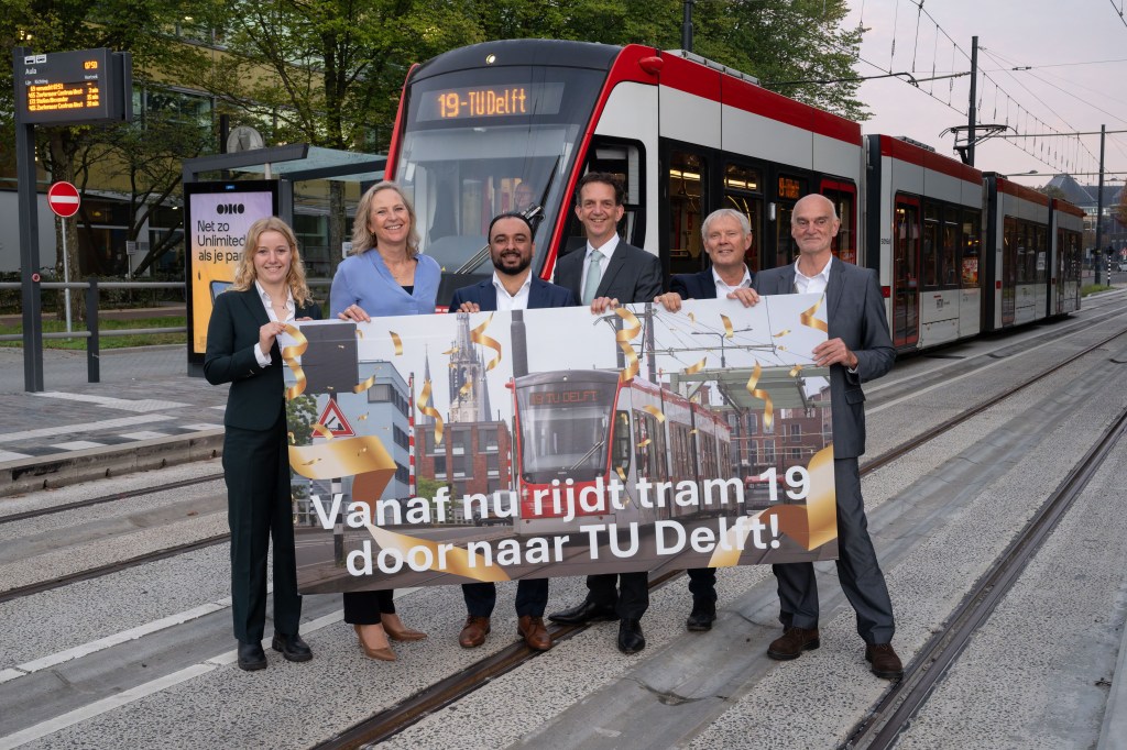 Tram 19 continues to TU Delft&nbsp;Campus